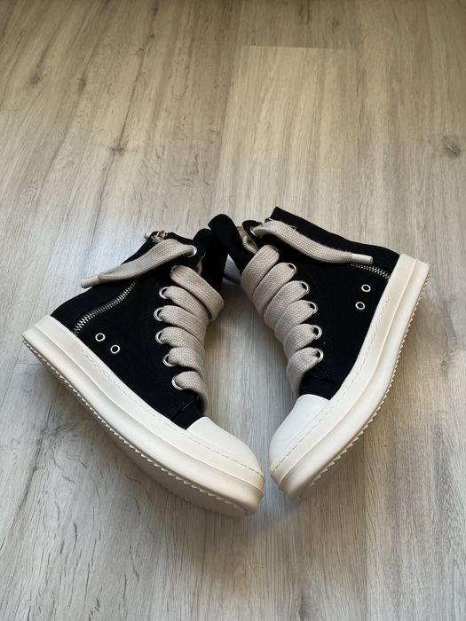 Rick Owens ramones high Jumbo laces
