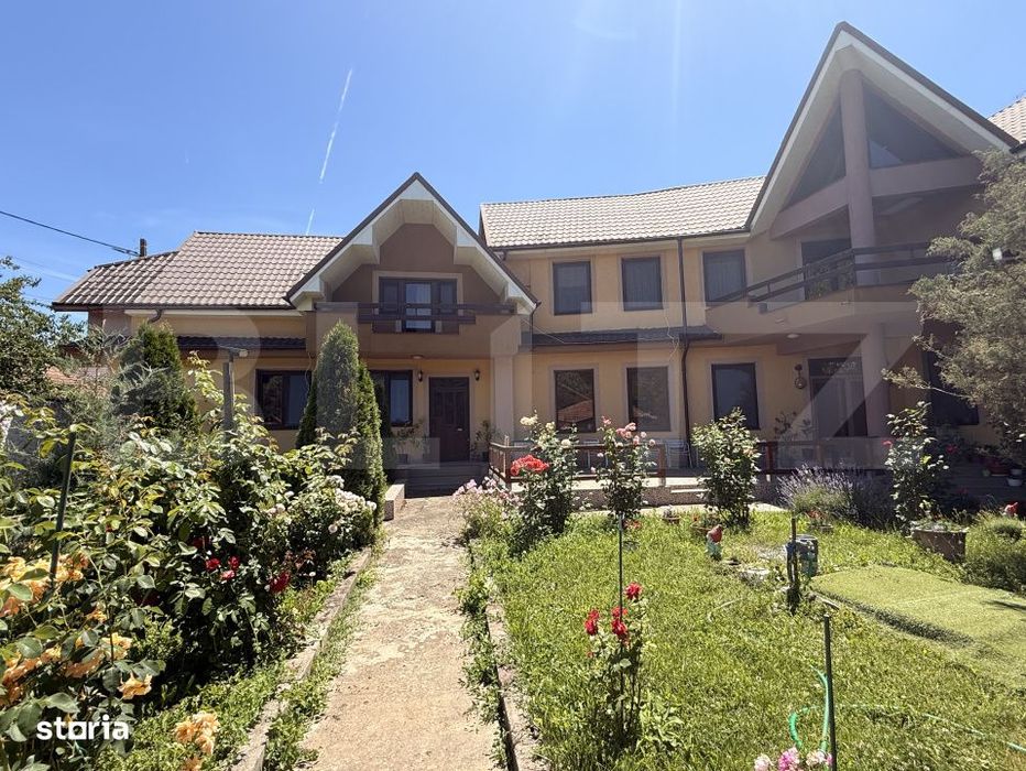 Casa P + M 369 mp utili, teren 1.515 mp, foisor, Leamna de Sus