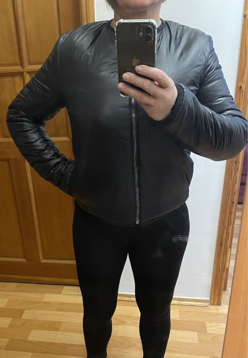 Шубка Тедди (бомбер) 48 размер двухсторонняя