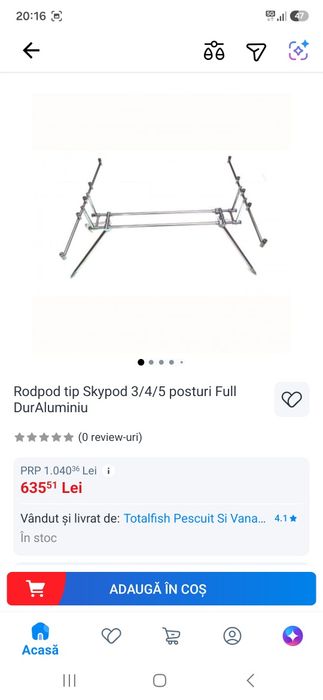 Rodpod Aluminiu 5 posturi