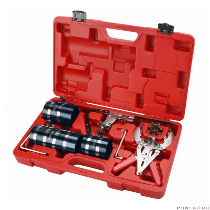 Trusa pentru montat segmenti pe piston, cleste de strangere,