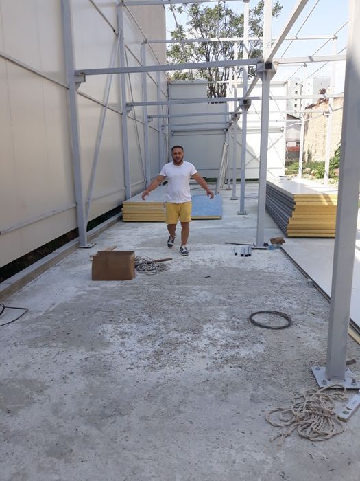 Hale  ferme  structuri  metalice  din profile  ipe și din țeava