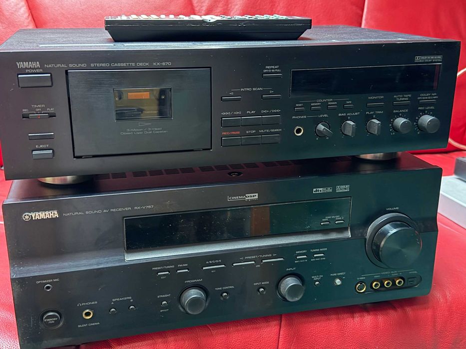 Receiver Yamaha RXV 757 si Deck KX 670