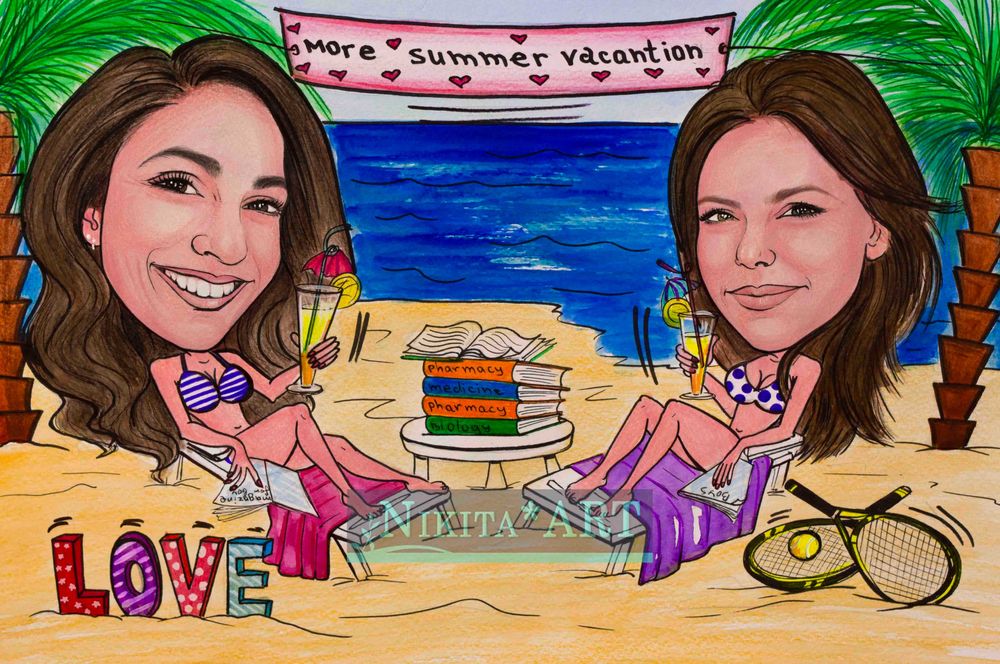 Карикатури  по поръчка, ръчно рисувани