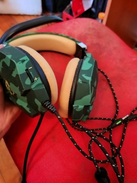 Геймърски слушалки Trust GXT 323C Carus, зелен камуфлаж - 24319