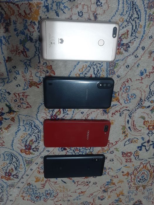 Samsung A01. Redmi note 5.Oppo A3s.Huawei p9 mini