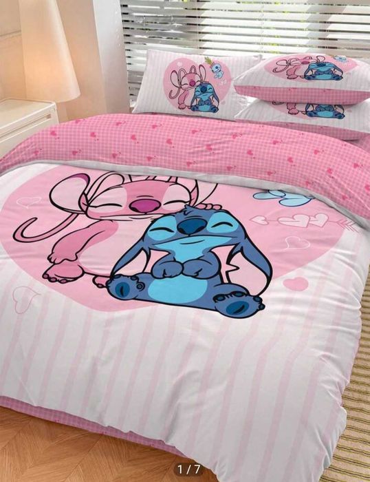 135/200 Комплект чаршаф и калъфка Лило и Стич Lilo and Stitch