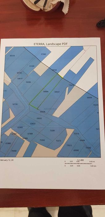 Vand teren pe str. Sarmas la principala 1400mp