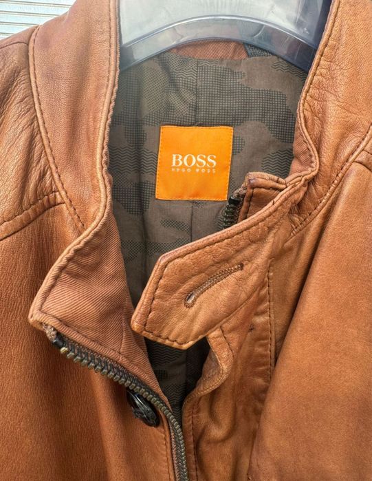 Geaca piele barbati Boss Orange masura 54 IT