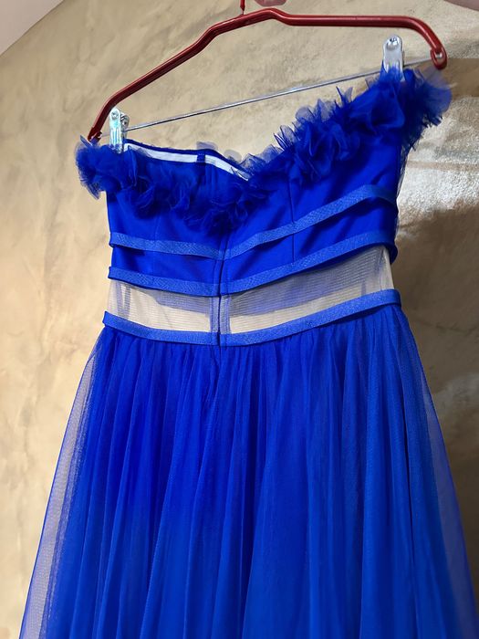 Rochie lunga albastră