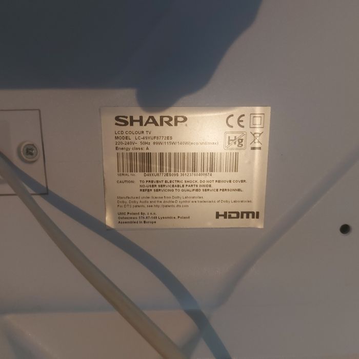 Продава телевизор Sharp с проблем
