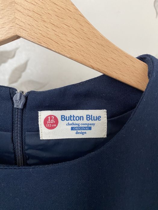 Сарафан школьный! Button blue