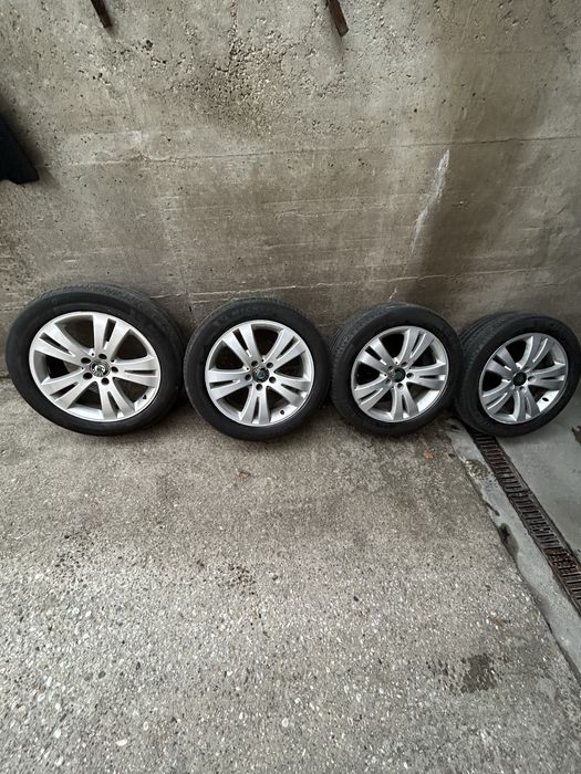 Jante 17 cu anvelope de vara 5x112 mercedes/skoda/vw/audi