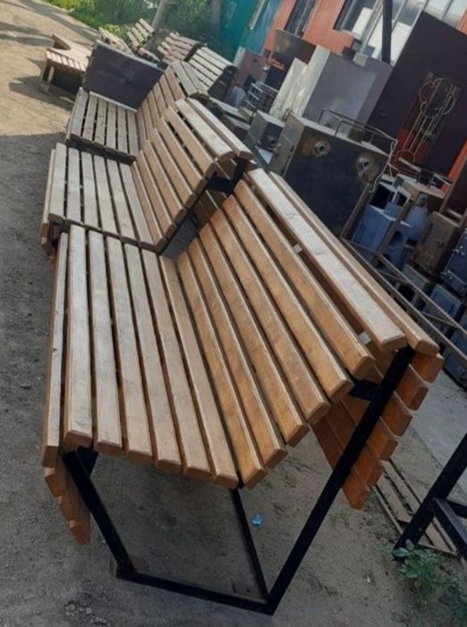 Скамейки урны беседки