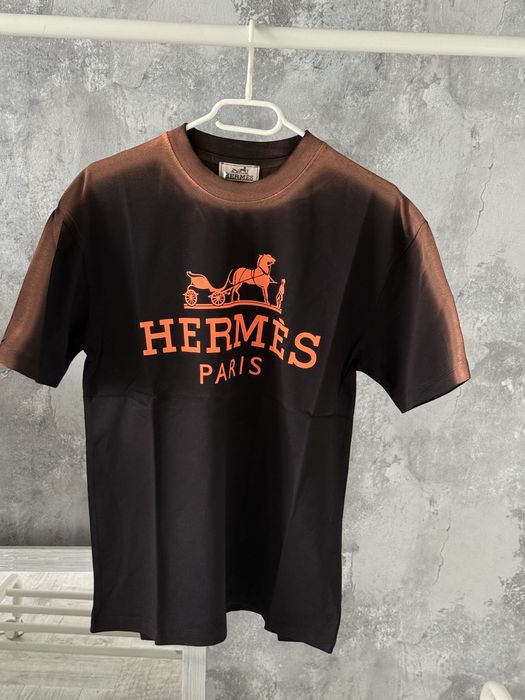 Tricou Hermes LV OFF White palm angels