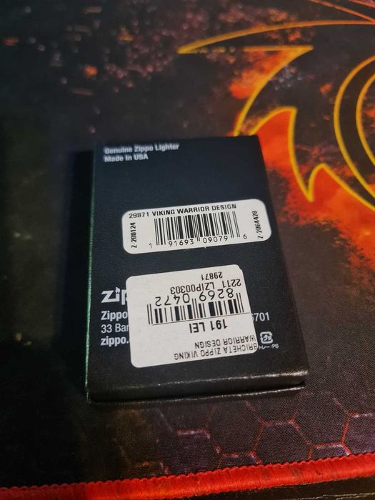 Bricheta Zippo Classic Viking Warrior Design