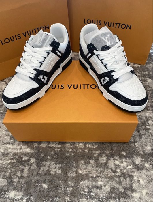 Adidasi Louis Vuitton Black&White Trainer | Denim|