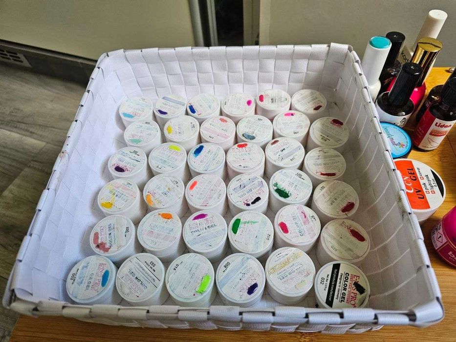 Kit Complet Manichiură: Lampă UV/LED Sun5 + Lot 30+ Geluri Colorate, Pensule