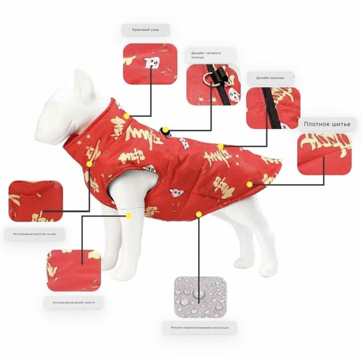 Жилетка для собак , одежда для собак
