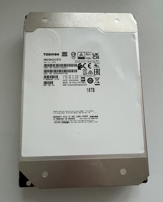*Гаранция!* 18TB HDD Toshiba MG09ACA18TE - SATA
