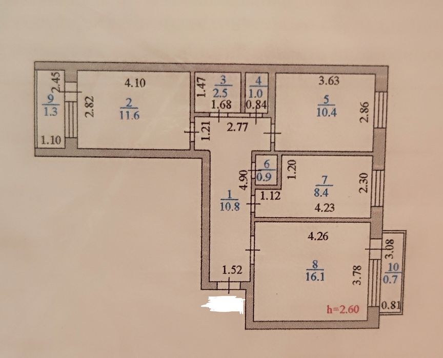 Продам 3-х ком квартиру