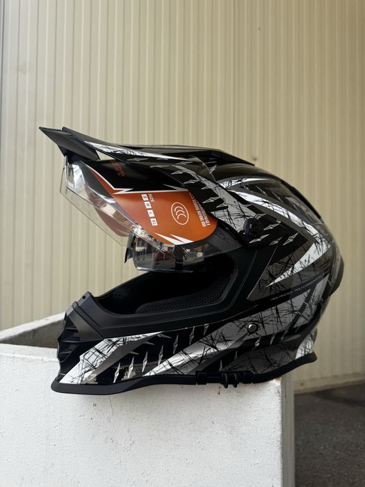 Cască motocross eduro off-road moto cu viziera