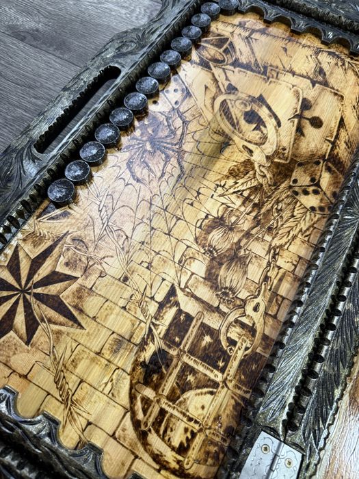 Нарды-шахматы ручной работы