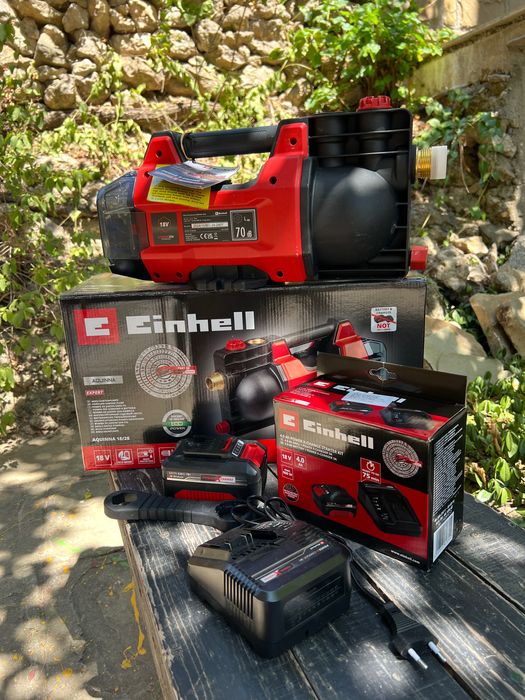 Помпа за вода Einhell с батерия и зарядно