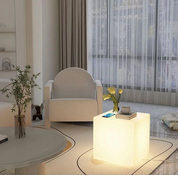 Светящийся куб, светильник