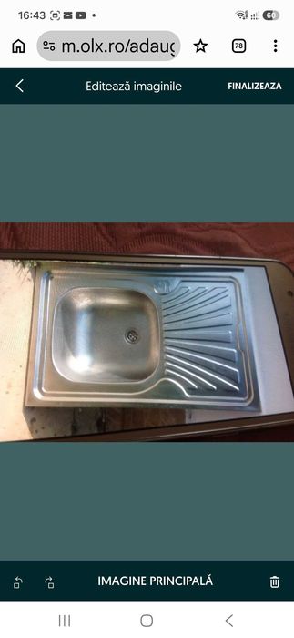 Chiveta inox ,  stare foarte buna , Campina