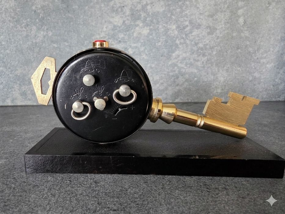 Ретро настолен часовник-ключ „Слава“ (Slava) – Сувенир от Москва