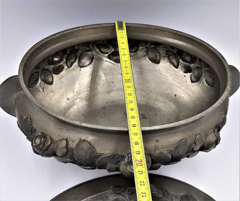 Splendid vas decorativ vechi designer A.THEVENIN art nouveau cca 1880