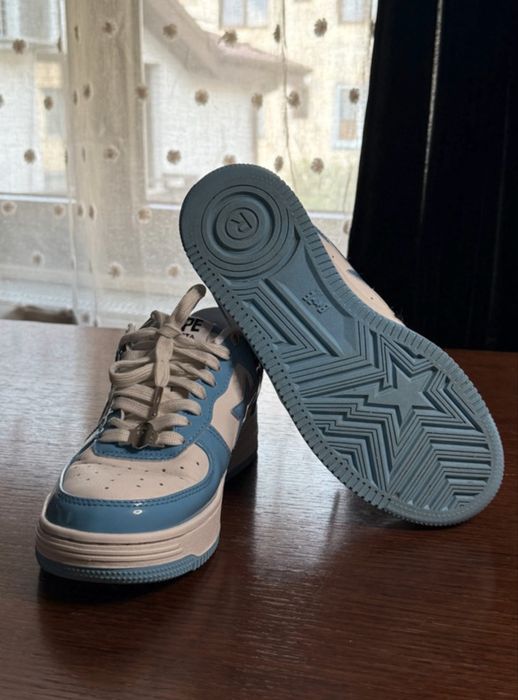 Adidasi BAPE baby blue