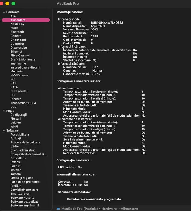 Macbook pro 13,3” M1 (A2338) 8GB, 256GB