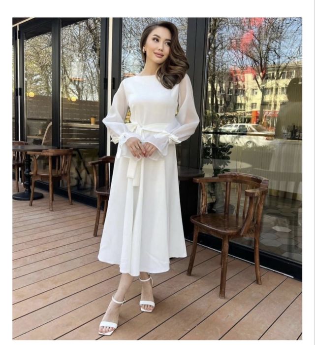 белый платье на выпускной