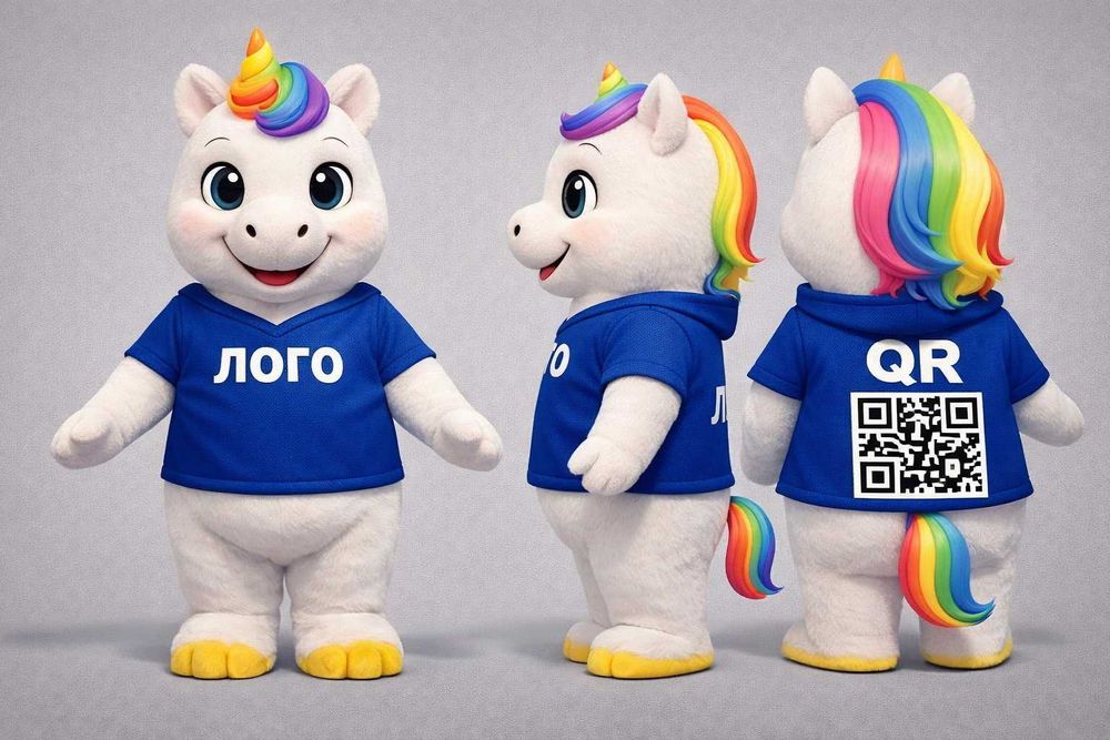 Маскот для промоутера | ростовой костюм под бренд