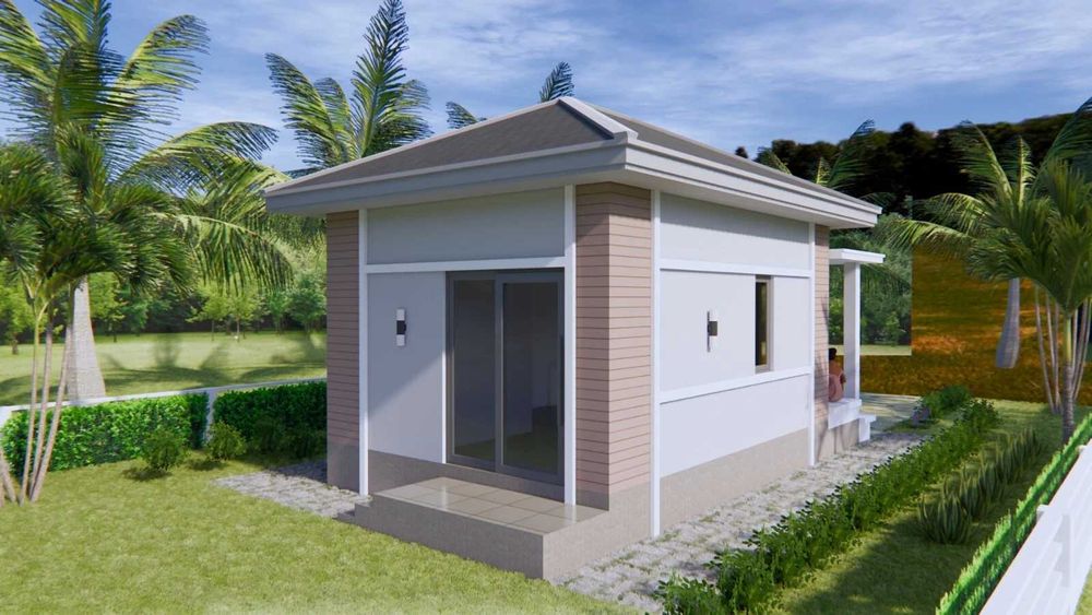 НА ИЗПЛАЩАНЕ - Луксозна сглобяема къща с 1 спалня, 34 кв. м