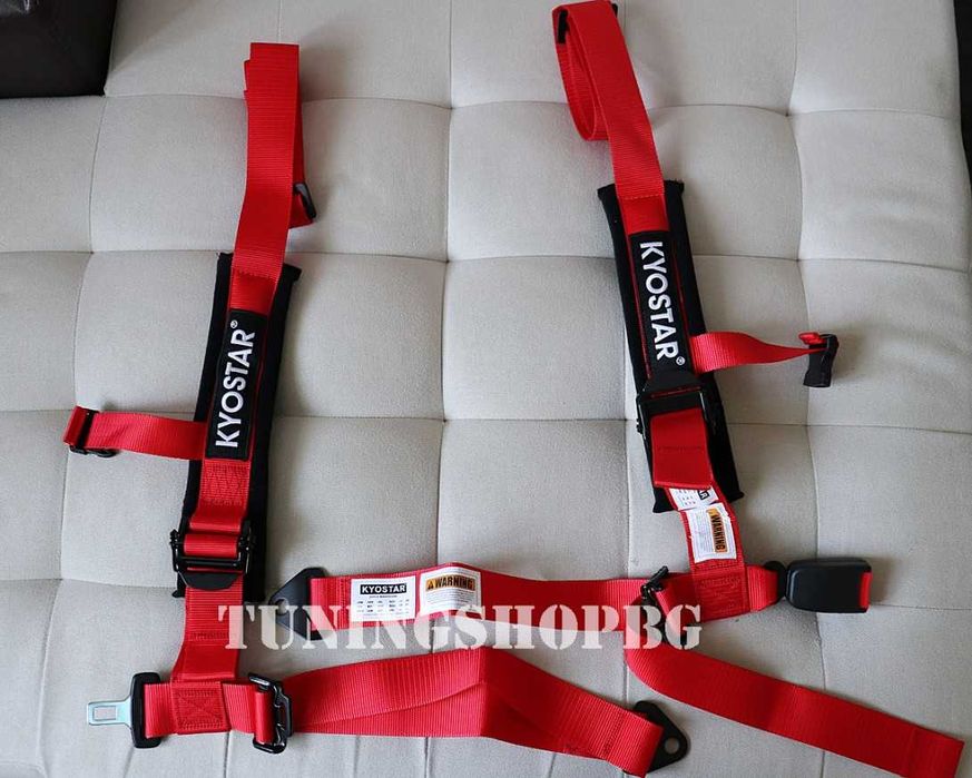 Състезателен колан за автомобил 4 точков KYOSTAR | Рали, дрифT