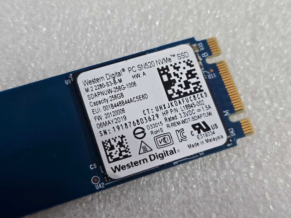 Solid State Drive SSD M.2 NVMe Western Digital PC SN520 256GB - SDAPNUW-256G-1006