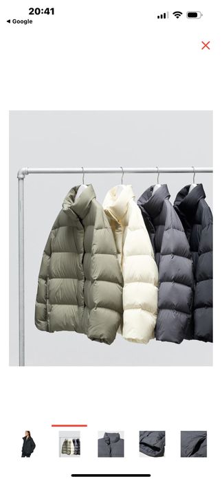 Пуховик кокон Uniqlo