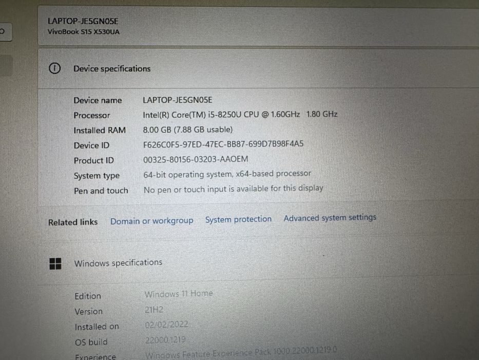 Asus Vivobook S15