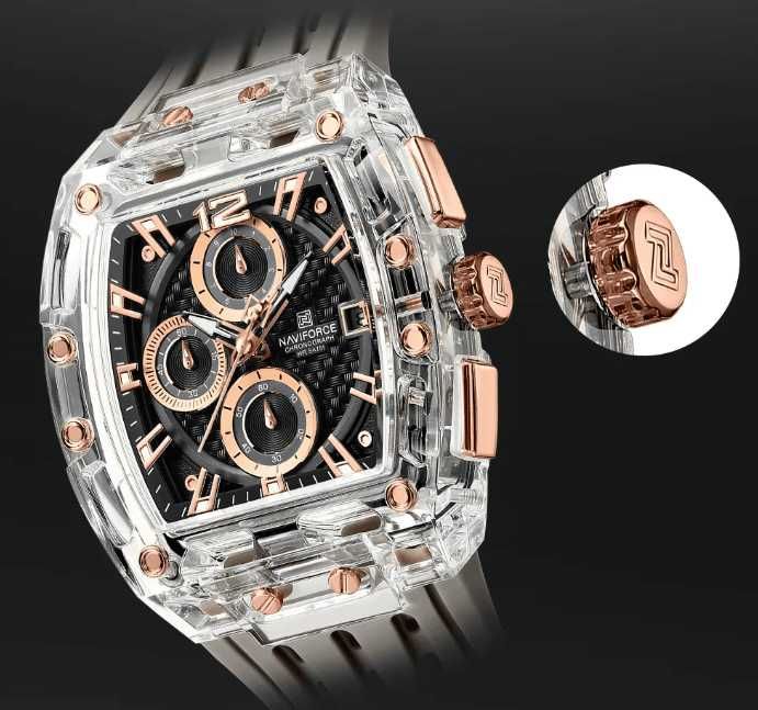 Мъжки часовник Naviforce 7105 – Grey + ПОДАРЪК