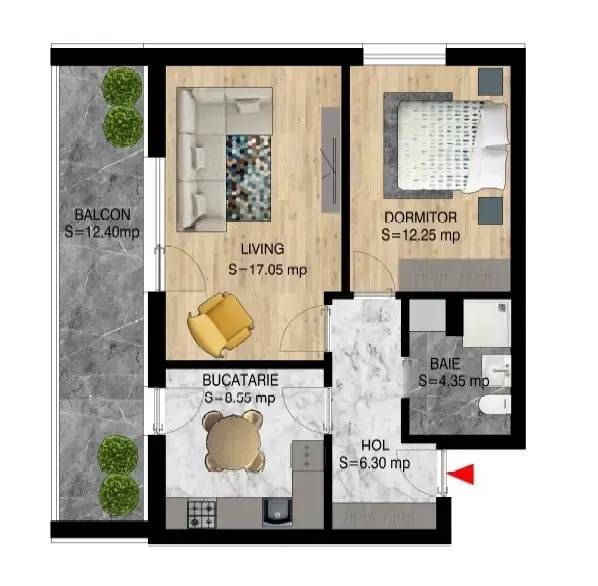 2 Camere Decomandat Zona Nicolae Teclu IKEA Scoala Brauner