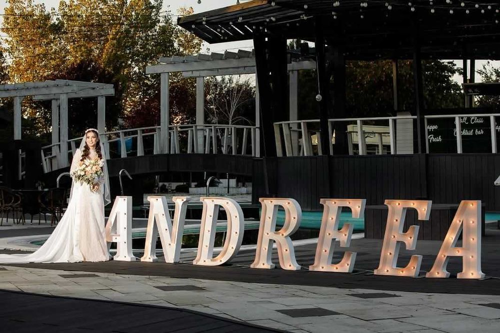 Litere Volumetrice Luminoase - Nunta, Botez, Aniversare, Corporate