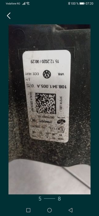 Bara fata ușă stop far faruri full led Vw ID3 an 2019 2022