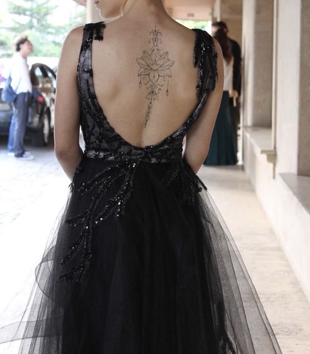 Бална черна рокля