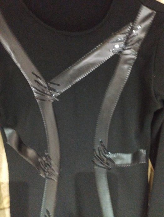 Продам чёрное турецкое платье, тёплое.