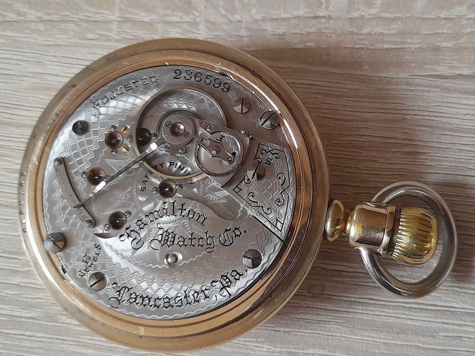 Ceas de buzunar Hamilton Watch Co. pt. caile ferate  RR Grade Clasa A