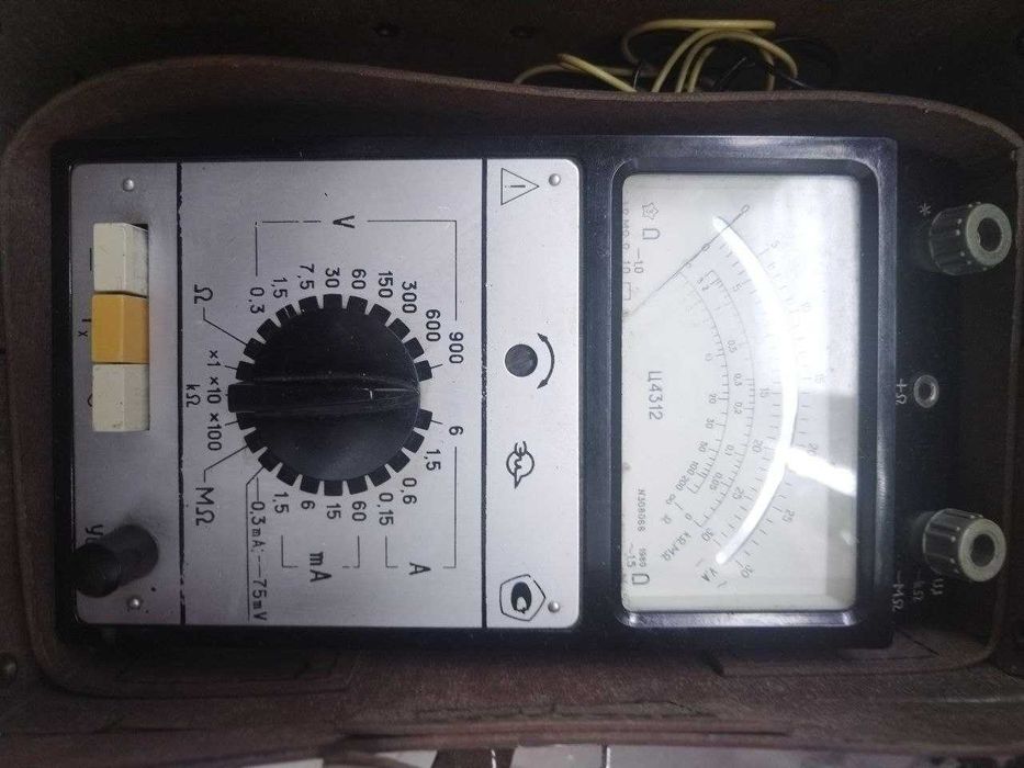 Мультиметр Ц4312 СССР в кожаном футляре (тестер, авометр)