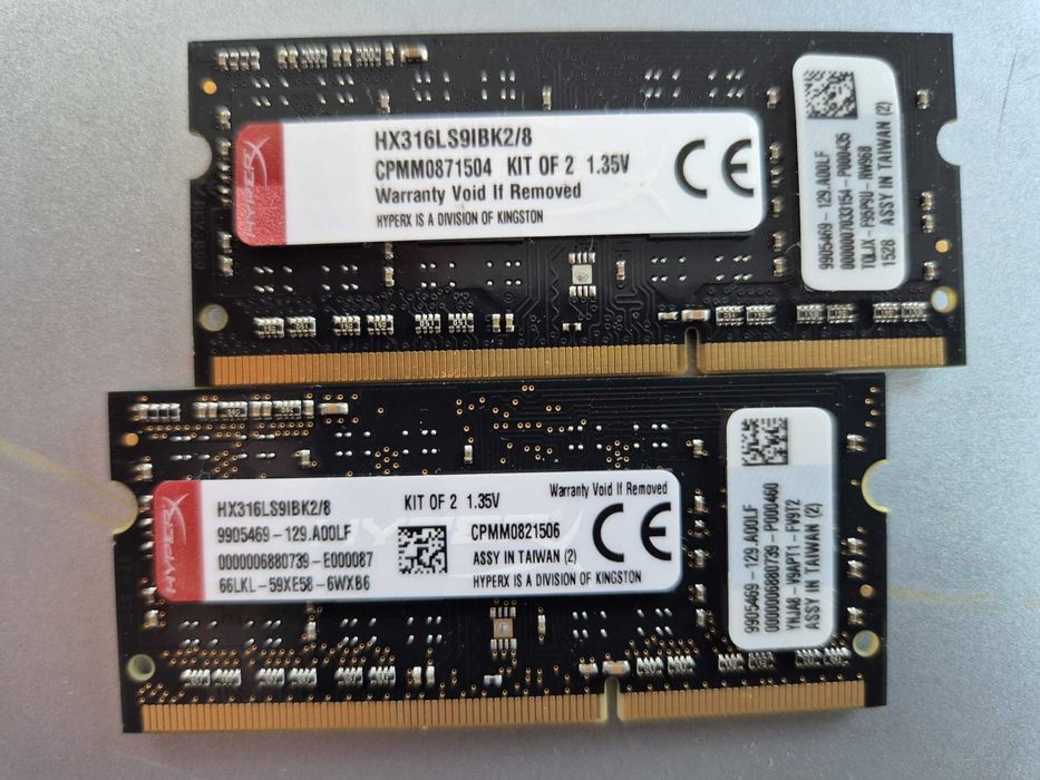 Memorie RAM Laptop 8GB DDR4 / DDR3L SO-DIMM (Samsung, Apacer, ADATA, HyperX)